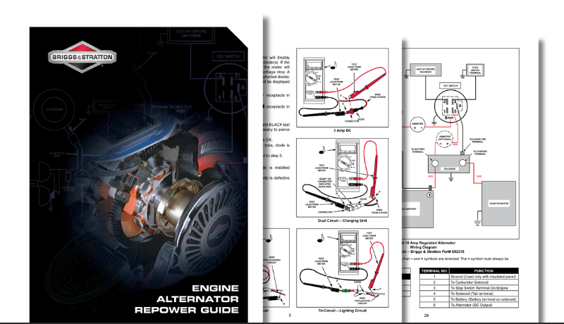 Vanguard Briggs & Stratton Engine Alternator Replacement Guide 