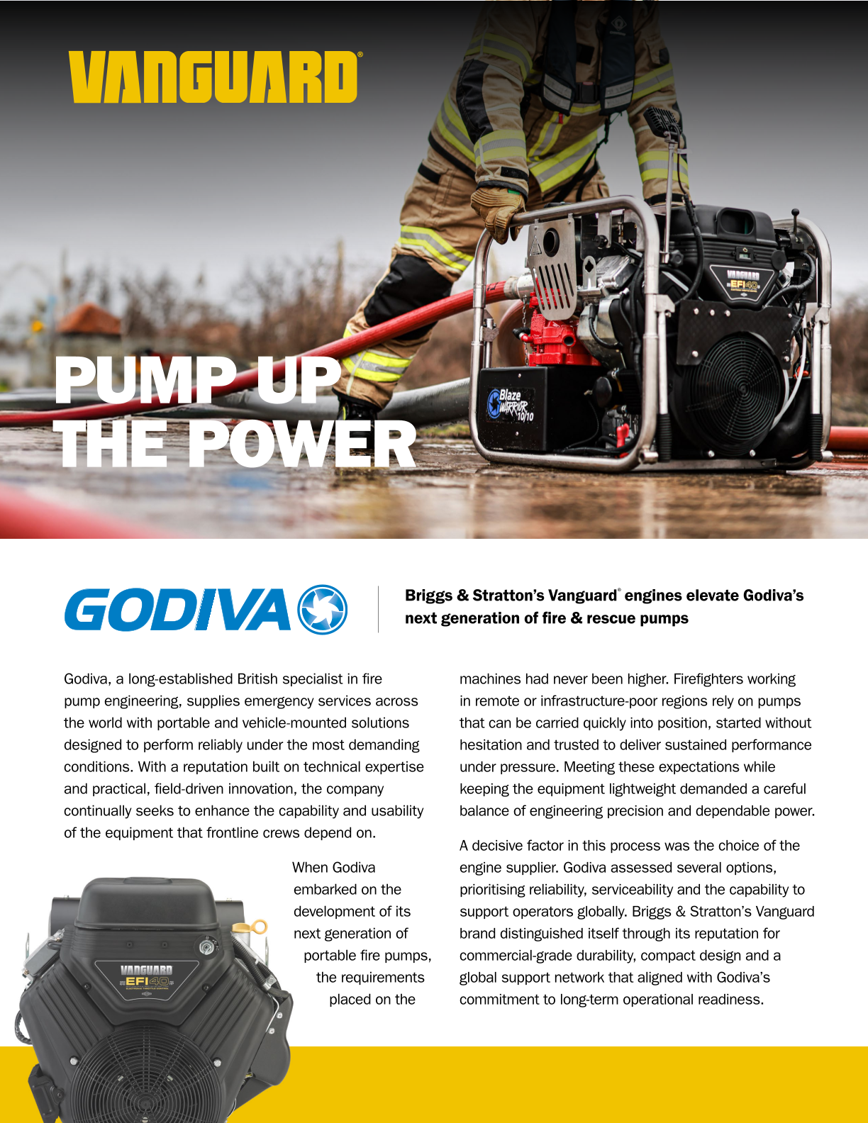 Godica fire pump Case study download