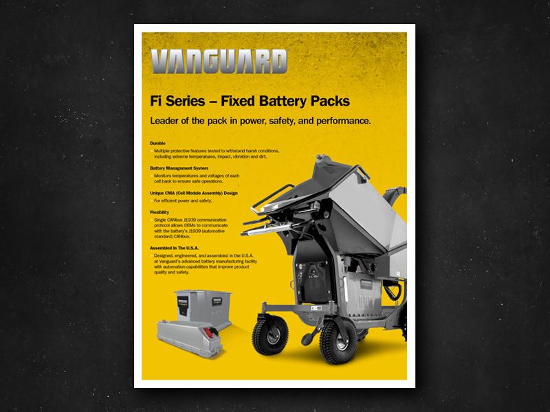 Vanguard fixed battery spec sheet