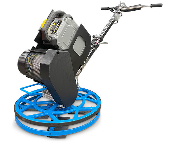 A battery-powered power trowel made by Bartell Global