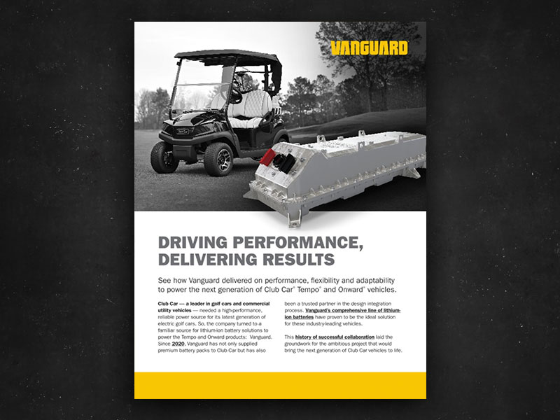 Vanguard x Club Car Case Study