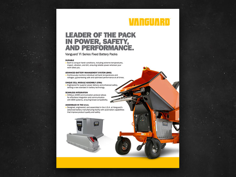 Vanguard fixed battery spec sheet