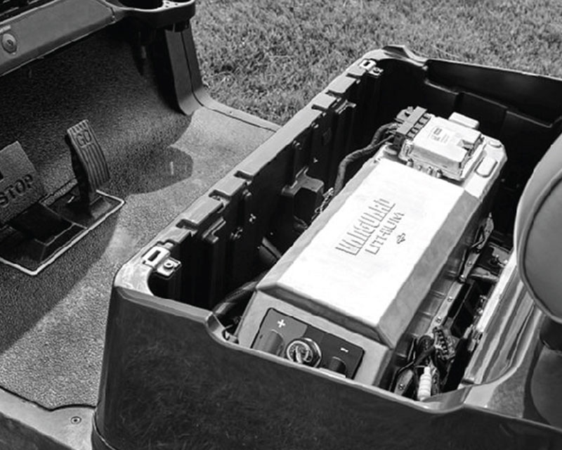 Vanguard Commercial Battery Pack in a Golf Cart application