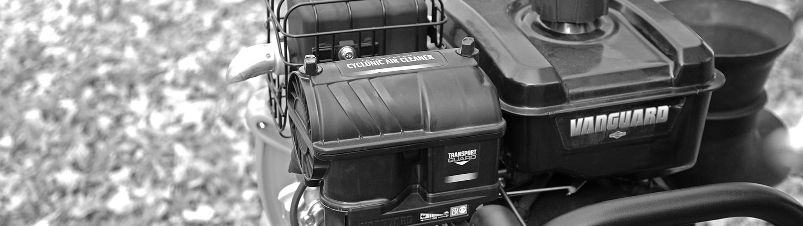 Vanguard Single-Cylinder engine on a piece of outdoor equipment