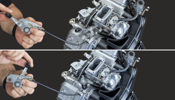 Adjusting the choke linkage