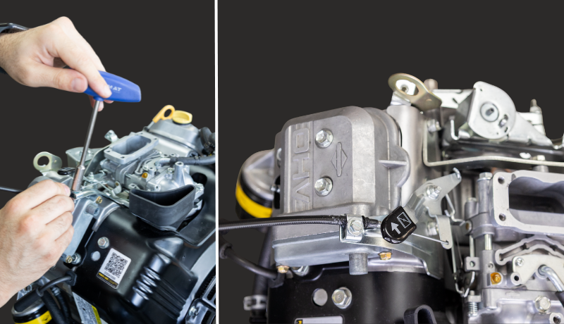 How do I adjust the carburetor?