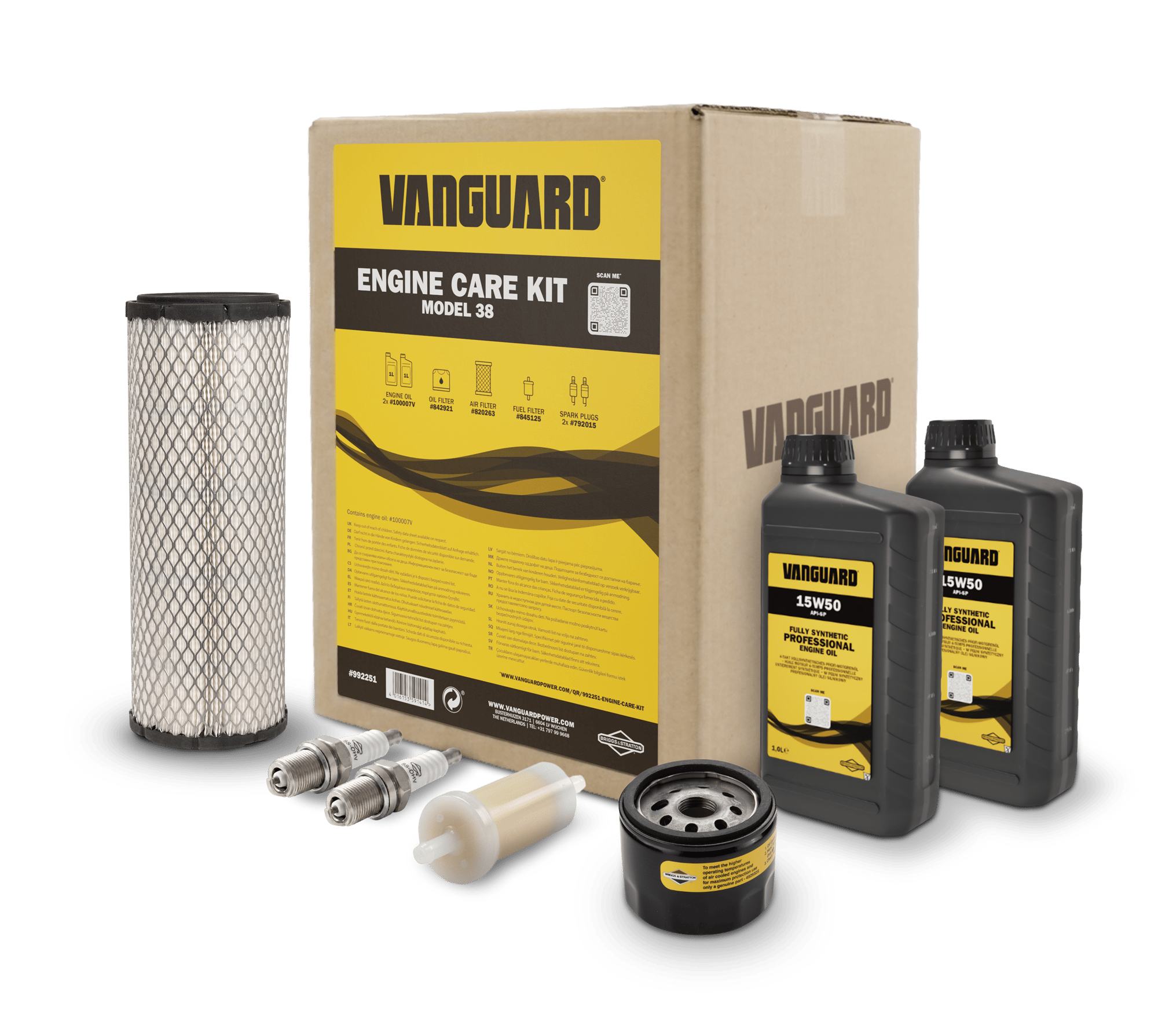 992251 Vanguard Engine Care Kit Label