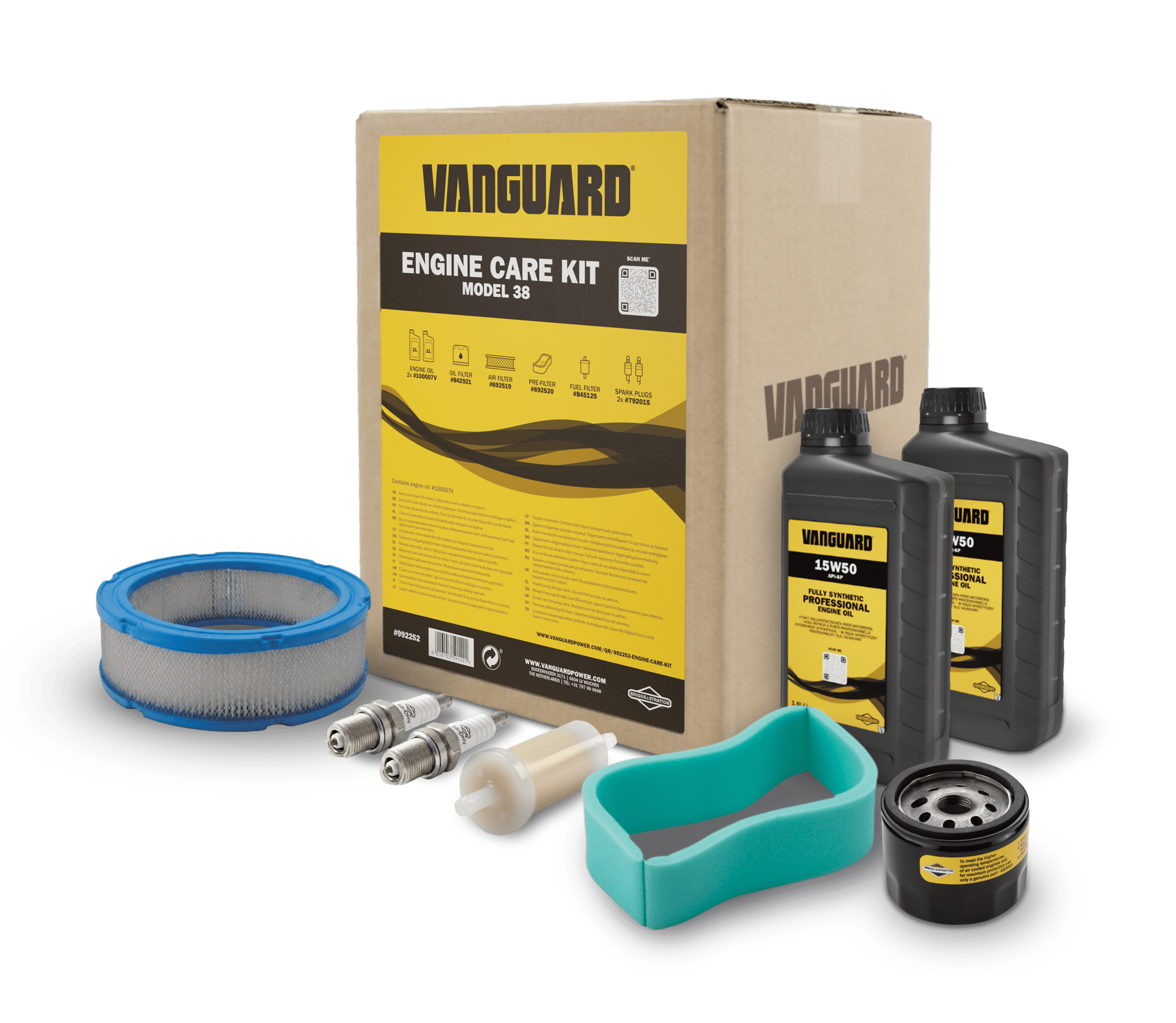 992252 Vanguard Engine Care Kit Label