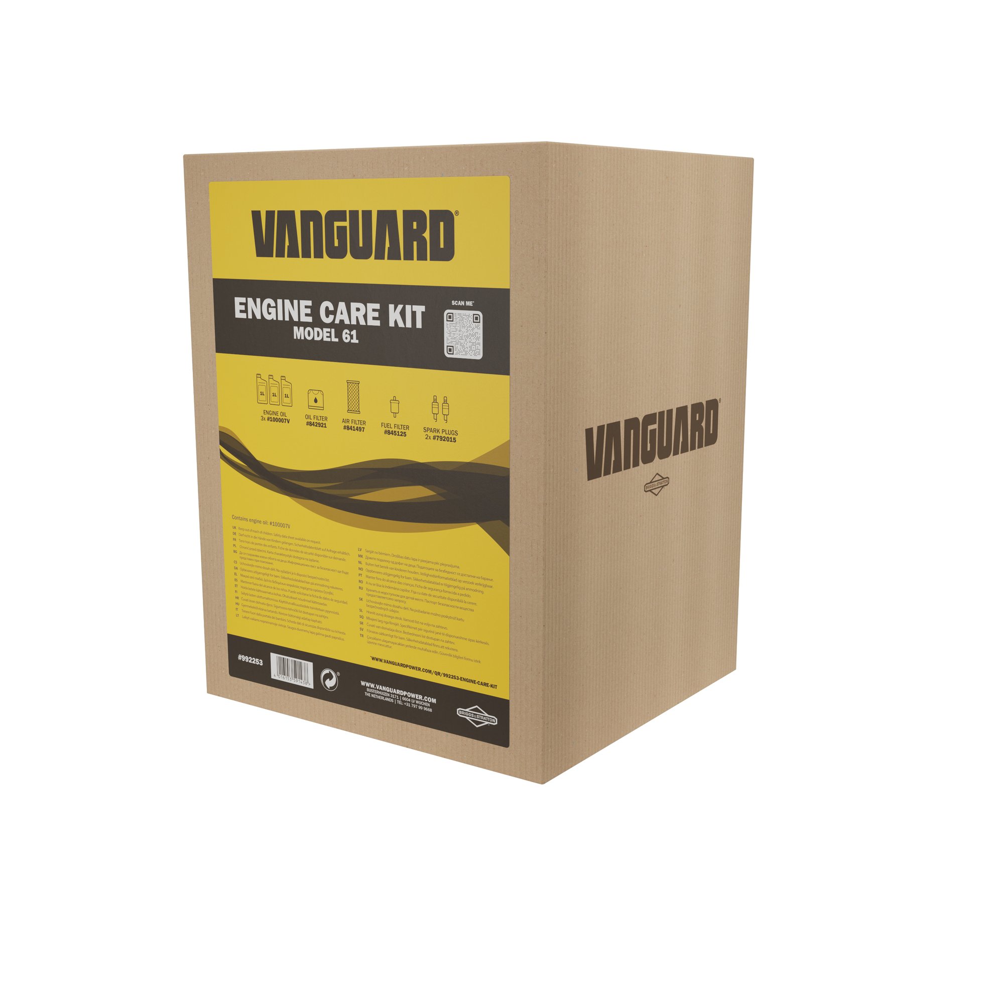 992253 Vanguard Engine Care Kit Label