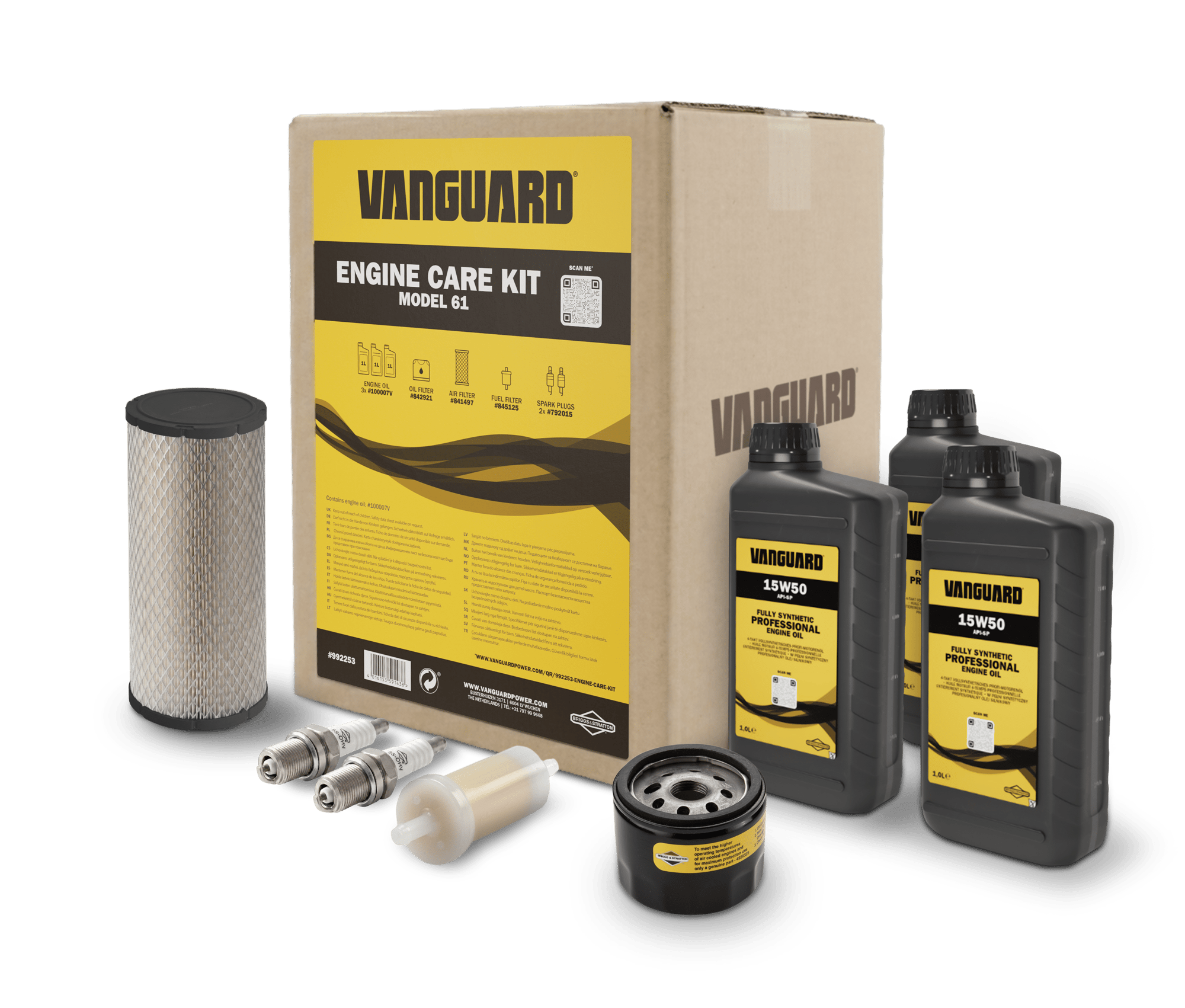 992253 Vanguard Engine Care Kit Label