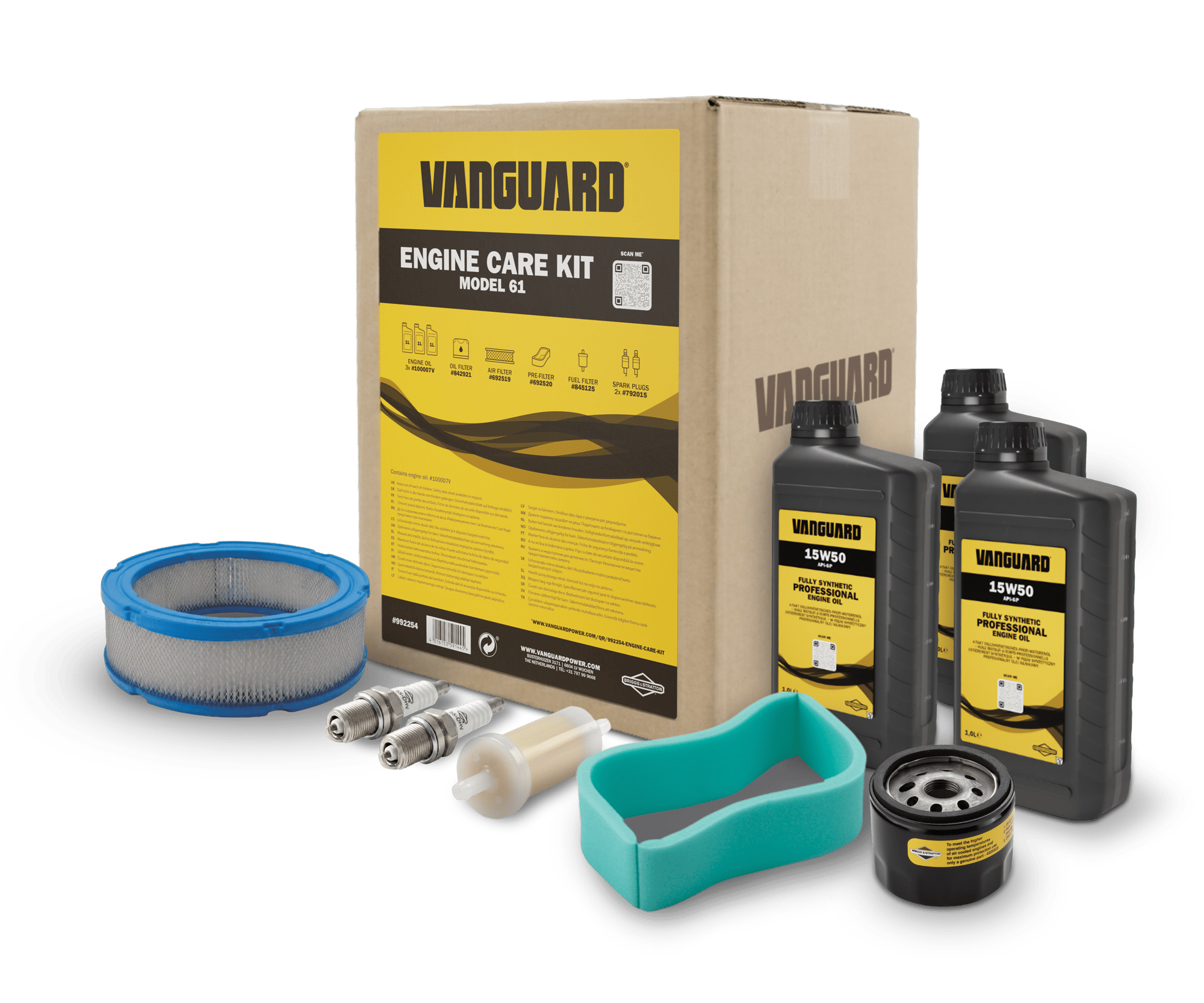 992254 Vanguard Engine Care Kit Label