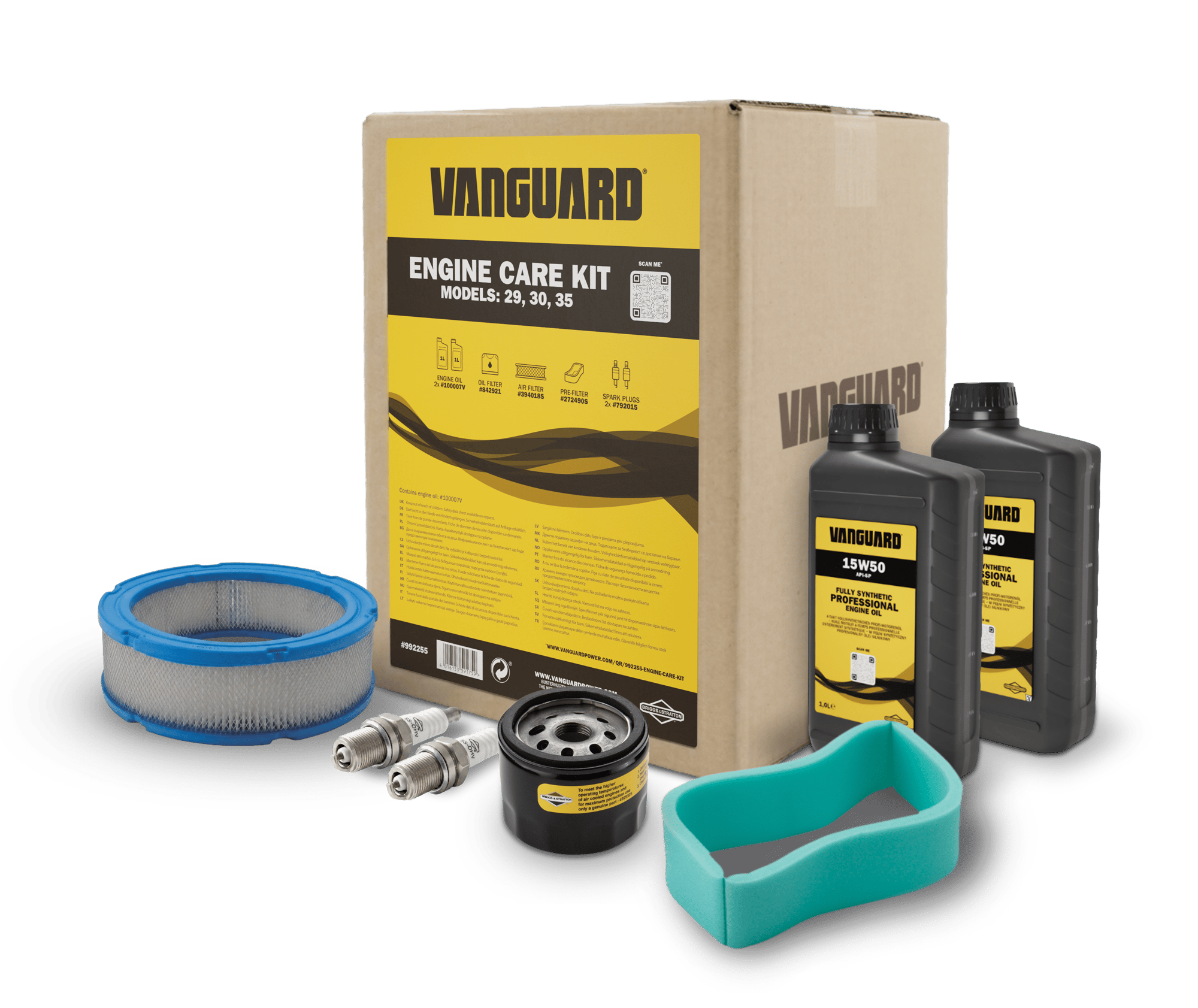 992255 Vanguard Engine Care Kit Label