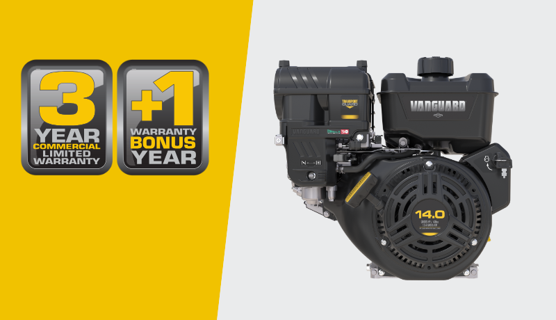 Vanguard 400 engine 4 years warranty