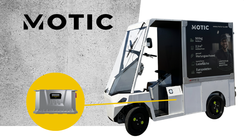Motic cargobeast powered by Vanguard fixed battery