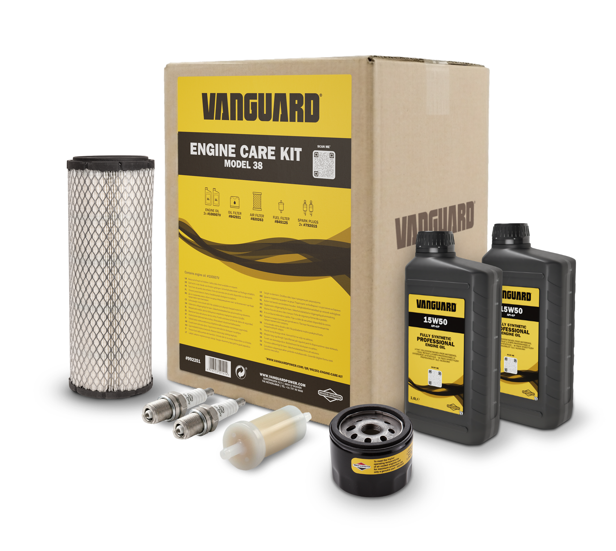 992251 Vanguard Engine Care Kit Label
