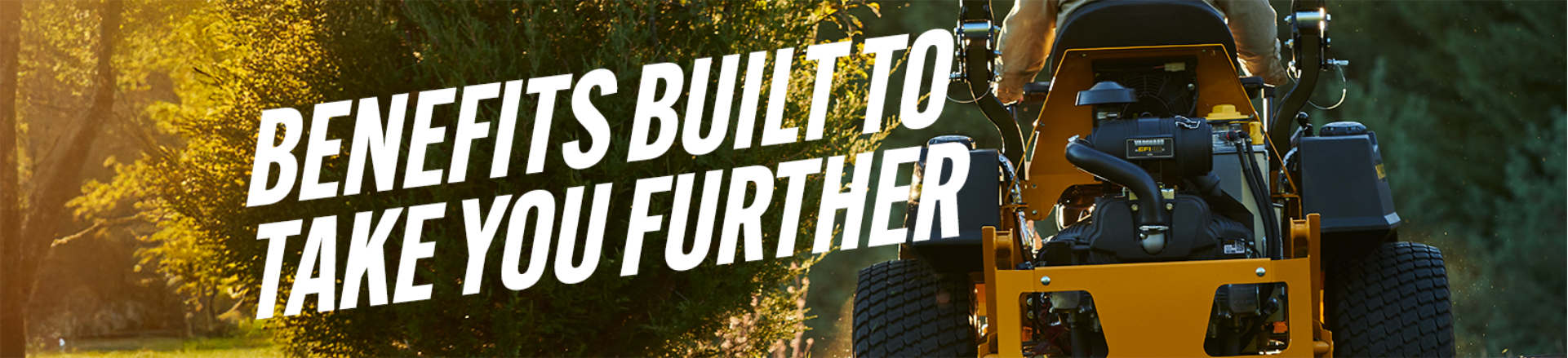 Vanguard BIG BLOCK with Oil with text "Benefits Built to Take You Further"