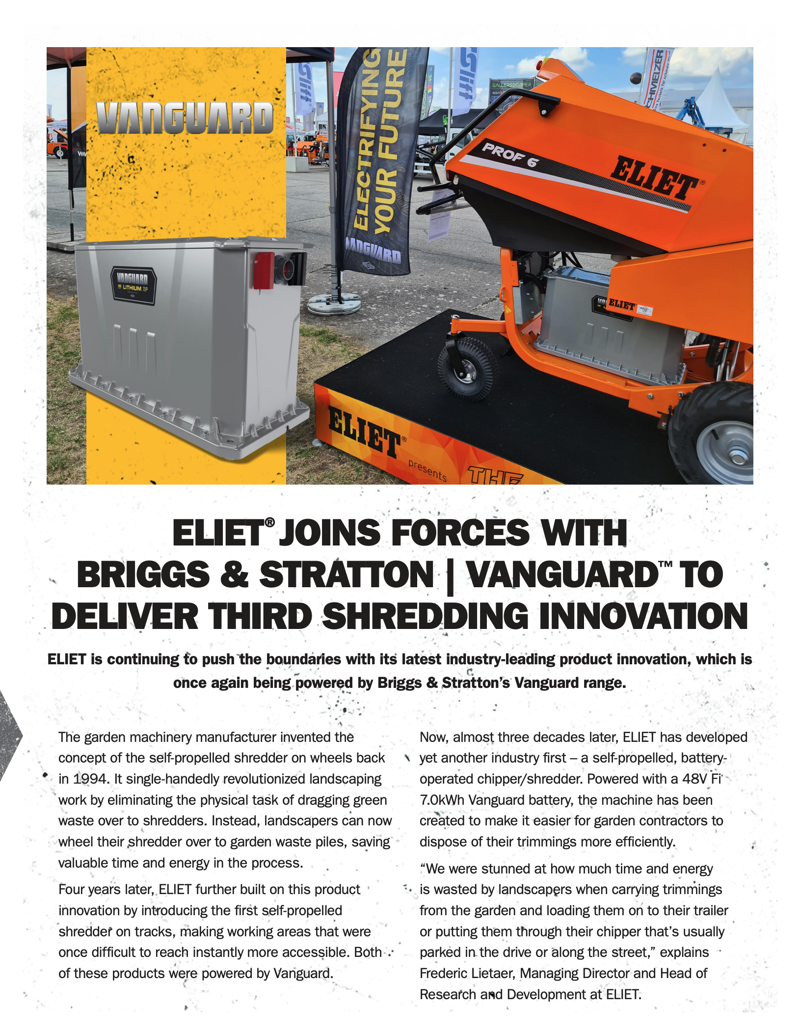 ELIET Joins Forces With Vanguard to Deliver Third Shredding Innovation